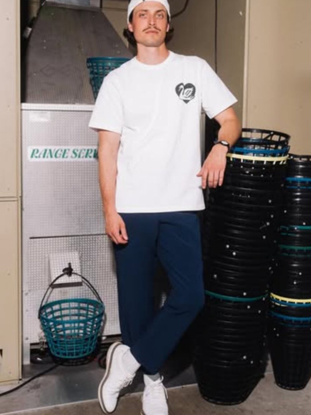 BOGEY BOYS x Macklemore Navy Blue Thick Straight Leg Golf Pants 32 / 31 (Rare) - Picture 3 of 12
